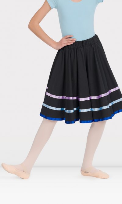 Gonna da Carattere con Nastrini per Bambina