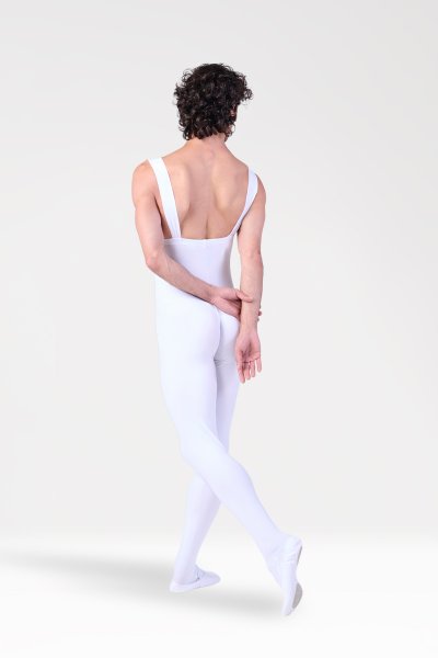Tuta Lunga con Piede e Bretelle in Lycra
