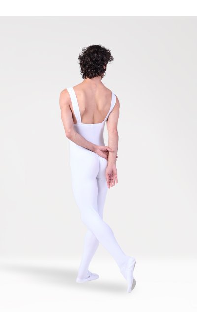 Tuta Lunga con Piede e Bretelle in Lycra