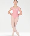 Short Sleeves Leotard with Curl