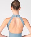American Neckline Leotard with Lace Inserts
