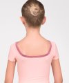 Leotard with Skirt and Square Neckline