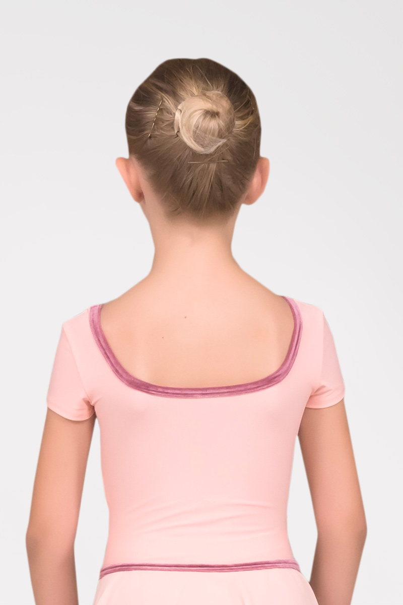 Leotard with Skirt and Square Neckline