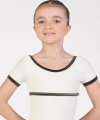 Leotard with Velvet Trims