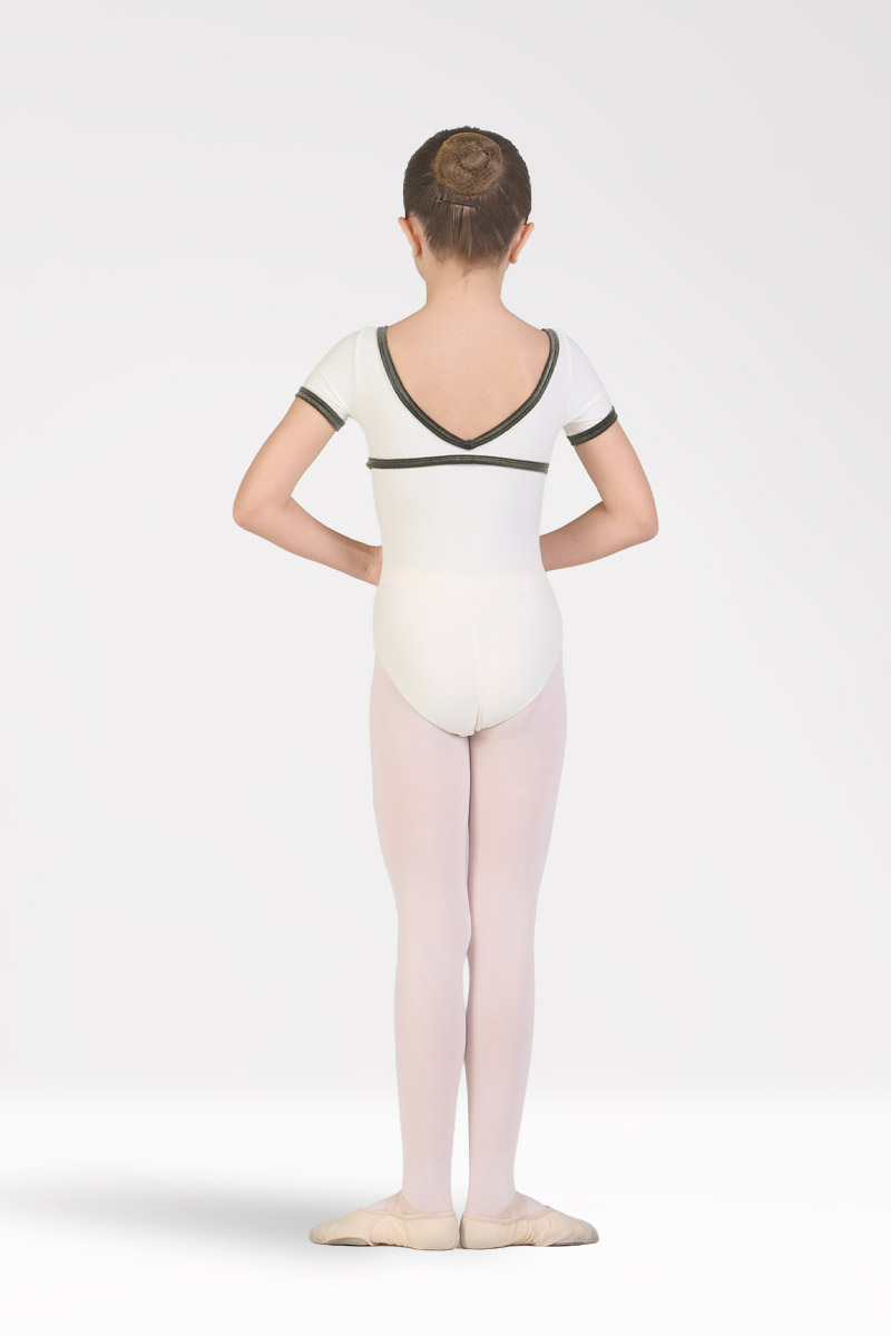 Leotard with Velvet Trims
