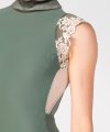 1/4 Sleeve Leotard with Neckband