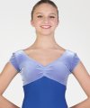 Short Sleeve Leotard in Velvet