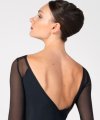 Body con Manica Lunga in Rete