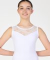Tank Leotard with Lace Inserts