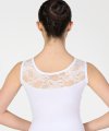 Tank Leotard with Lace Inserts