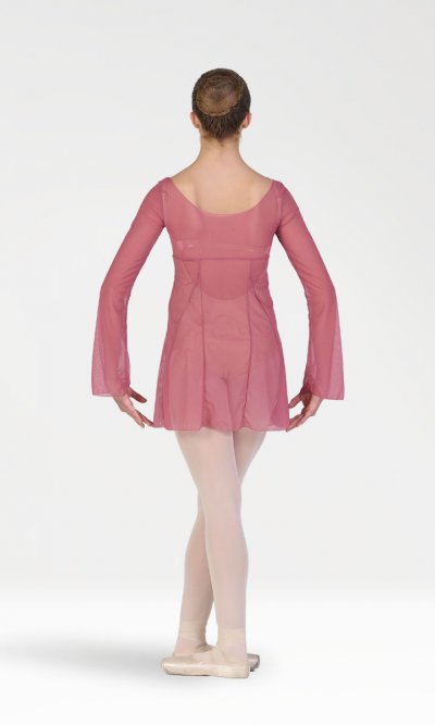 Vestito Mezza Coscia con Manica Svasata