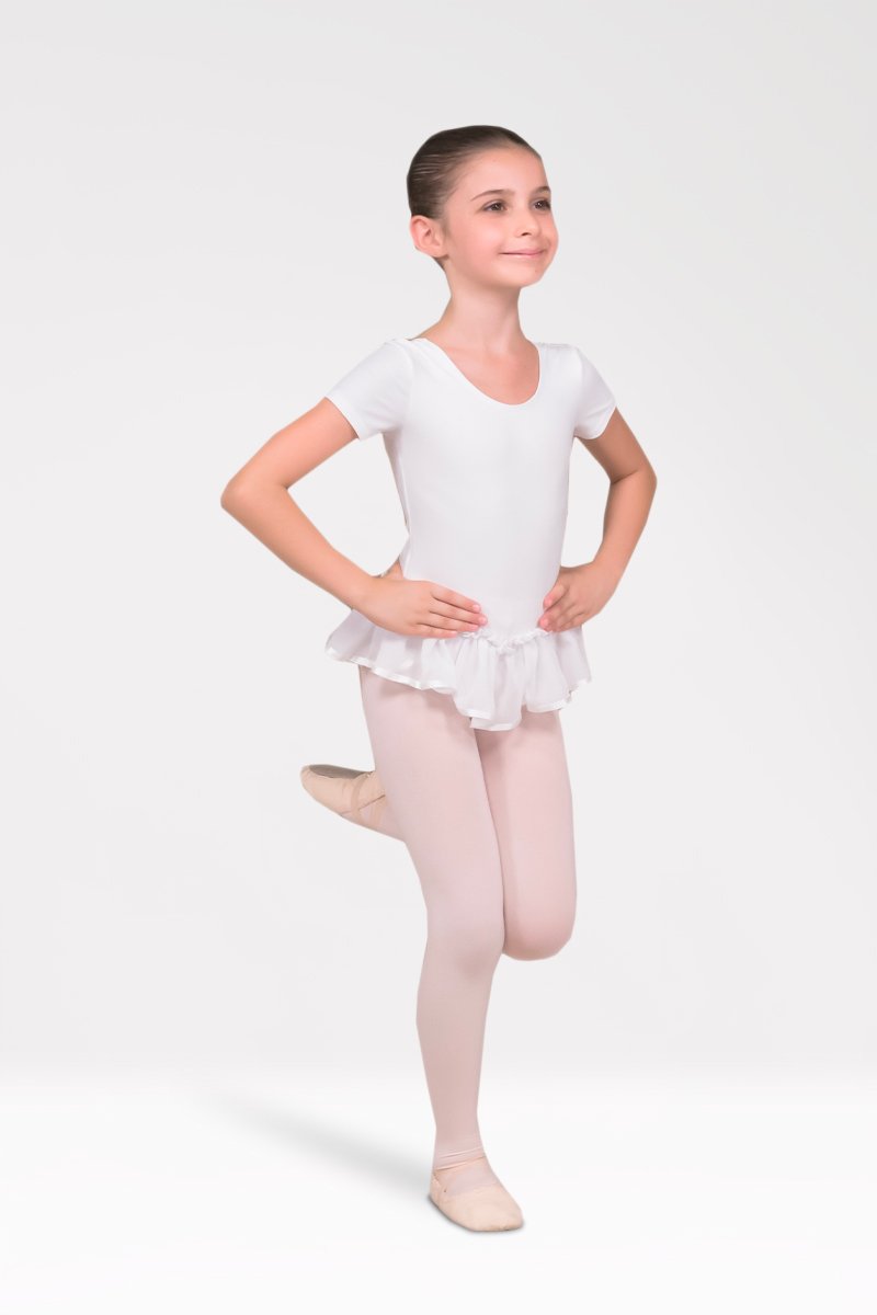 Short Sleeve Leotard with Skirt