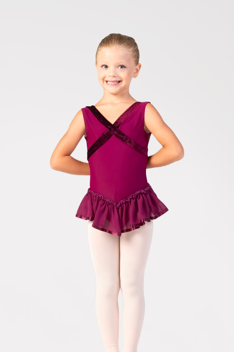 Tank Leotard with Velvet Bands