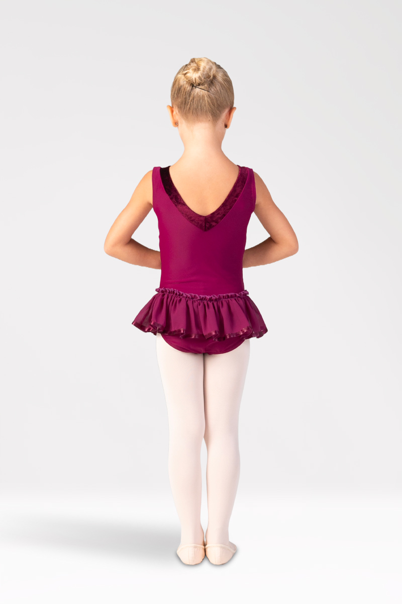 Tank Leotard with Velvet Bands