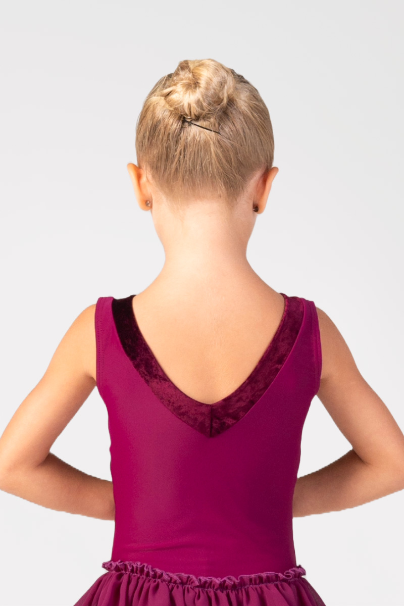 Tank Leotard with Velvet Bands