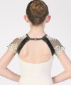 Short Sleeves Leotard with Inserts