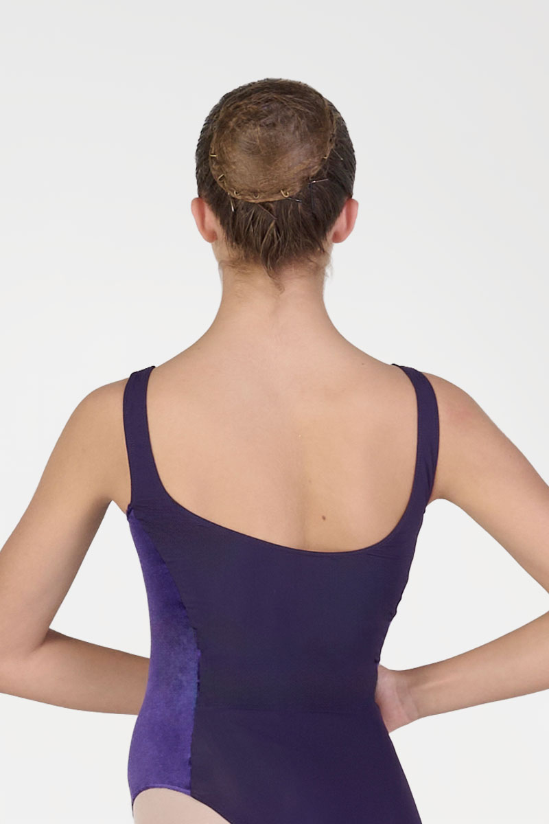 Body Canotta con Inserti Laterali in Velluto