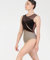 Body a Giro Manica con Inserti in Rete