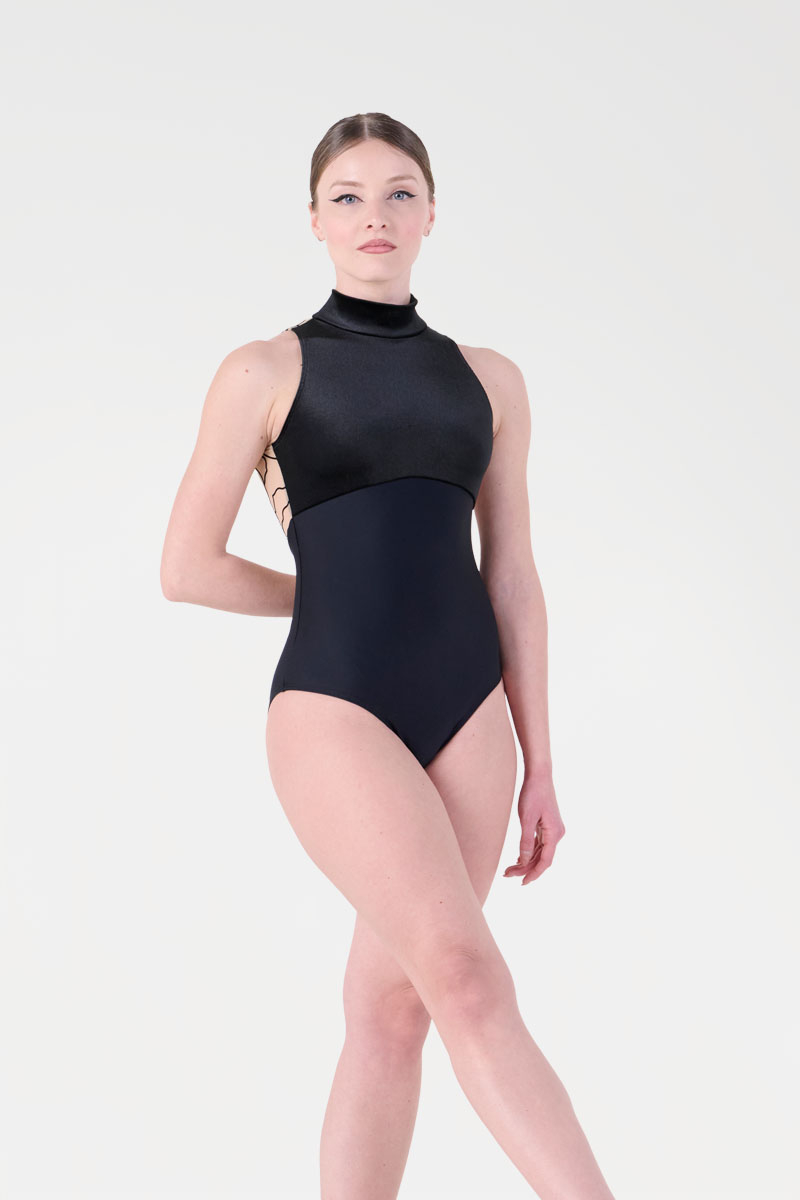 Body con Scollo all'Americana e Inserto in Rete