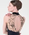 Body con Scollo all'Americana e Inserto in Rete