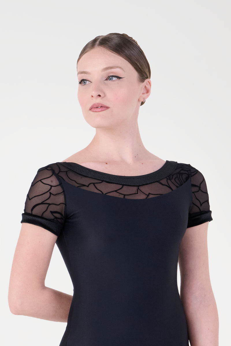 Body con Manica Corta e Inserti