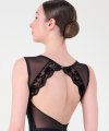 Body a Giro Manica con Inserto in Pizzo