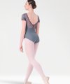 Body con Manica Corta e Inserto in Pizzo
