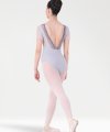 Body con Manica Corta e Inserto in Pizzo