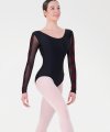 Body con Manica Lunga e Inserto in Pizzo
