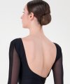 Body con Manica Lunga e Inserto in Pizzo
