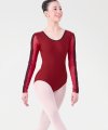 Body con Manica Lunga e Inserto in Pizzo