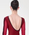 Body con Manica Lunga e Inserto in Pizzo