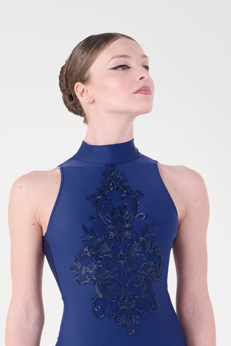 Body con Scollo all'Americana e Applicazione sul Busto