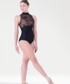 Body con Scollo all'Americana e Inserto in Rete