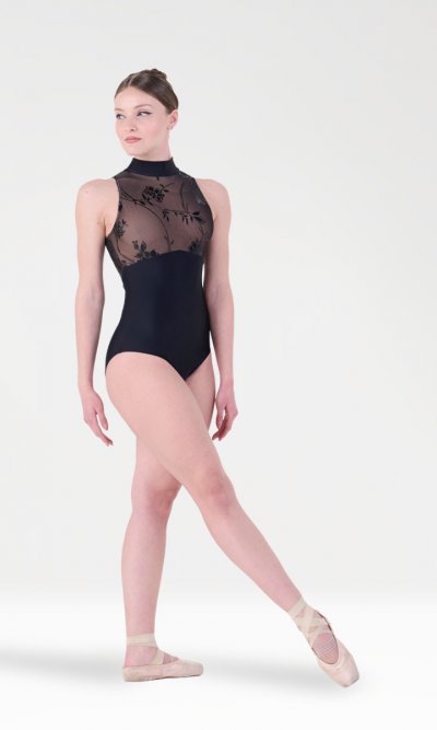 Body con Scollo all'Americana e Inserto in Rete