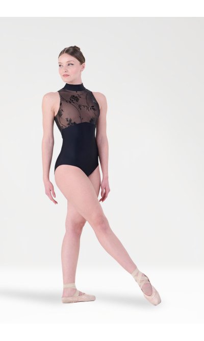Body con Scollo all'Americana e Inserto in Rete