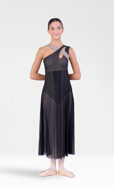 Body Asimmetrico con Gonna Mezzo Romantico