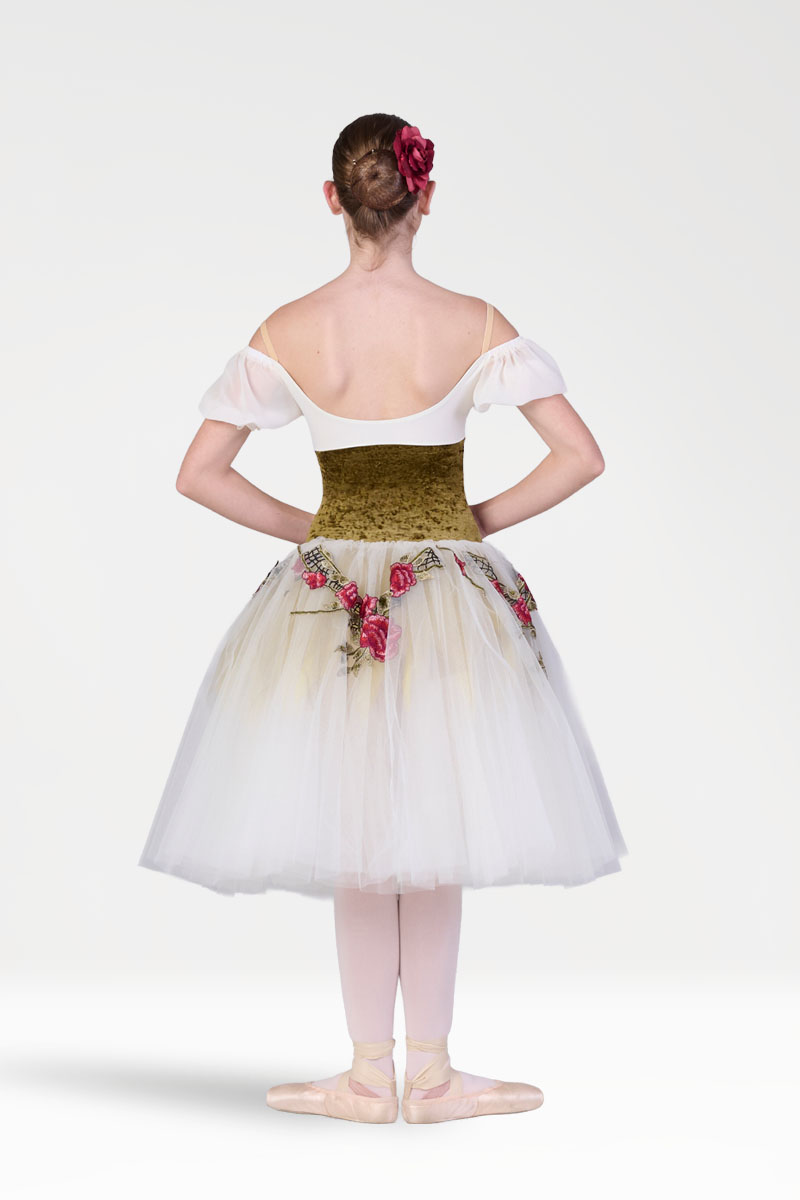 Tutù Degas con Applicazione Fiorata