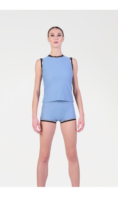Maglia a Canotta con Elastici da Donna