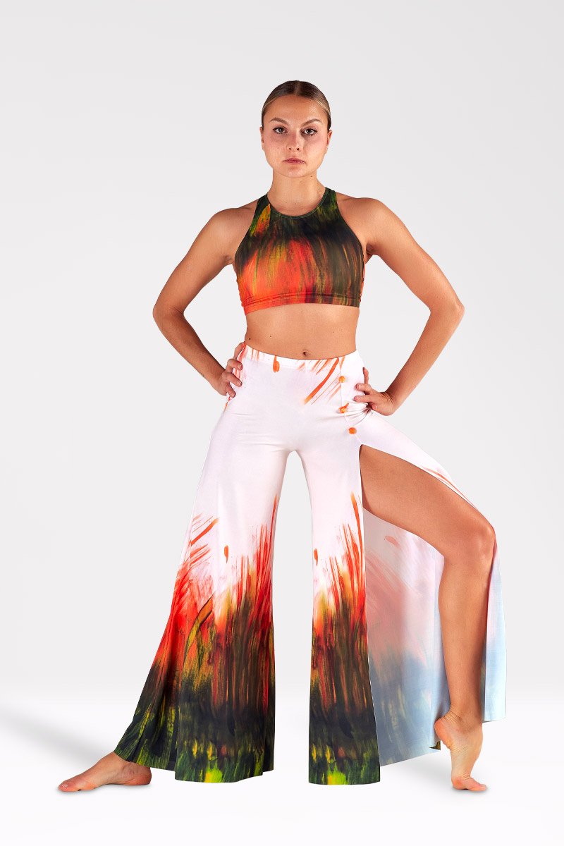 Pantaloni Lunghi con Spacco