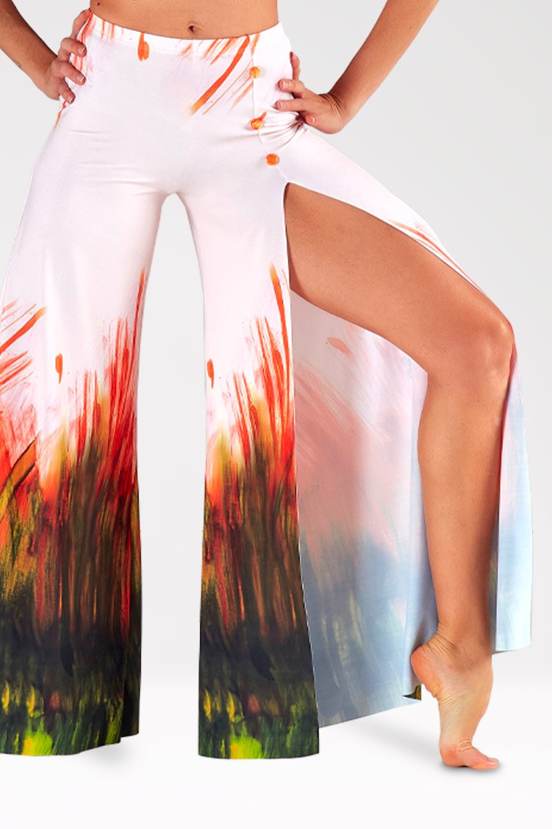 Pantaloni Lunghi con Spacco