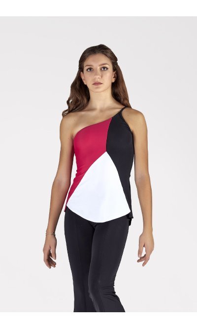 Maglia Monospalla Multicolore