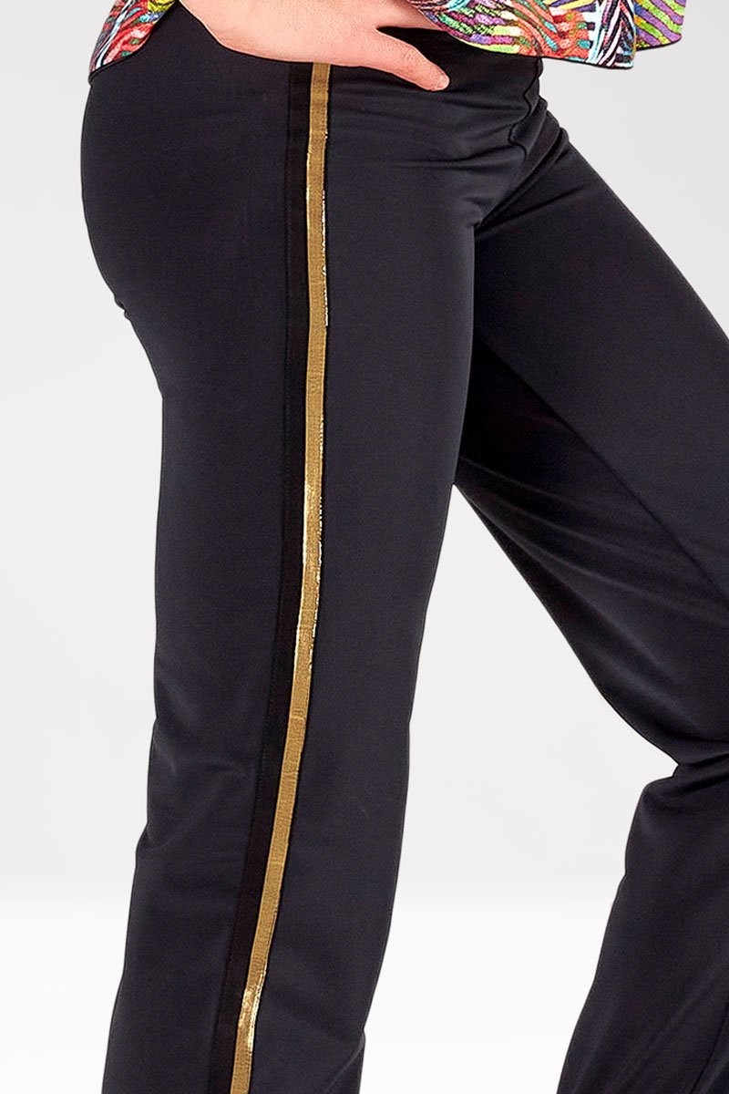 Pantaloni Lunghi con Inserti Laterali