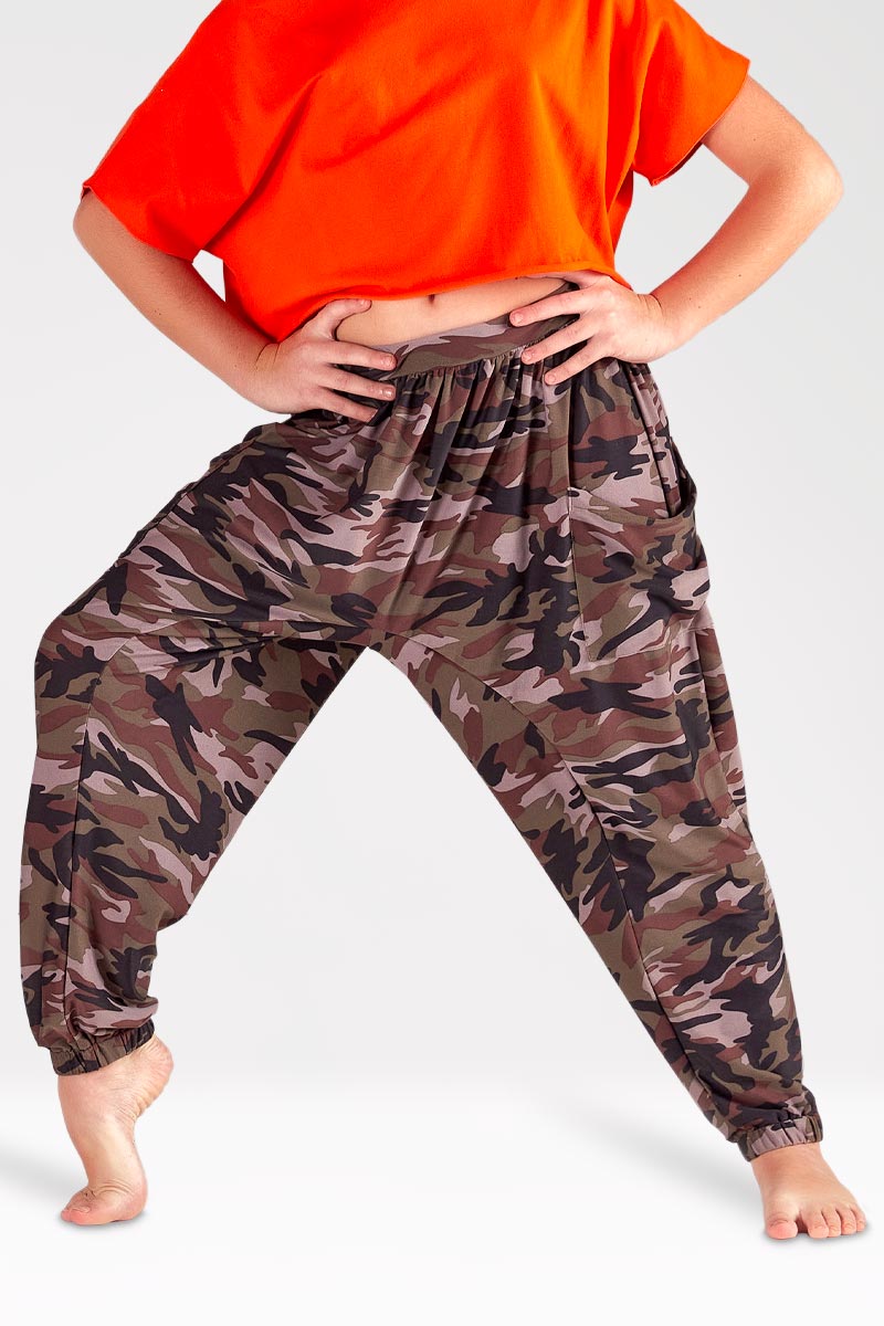 Pantaloni Lunghi con Tasche Ampie