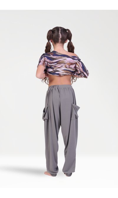 Pantaloni Lunghi con Tasche Ampie