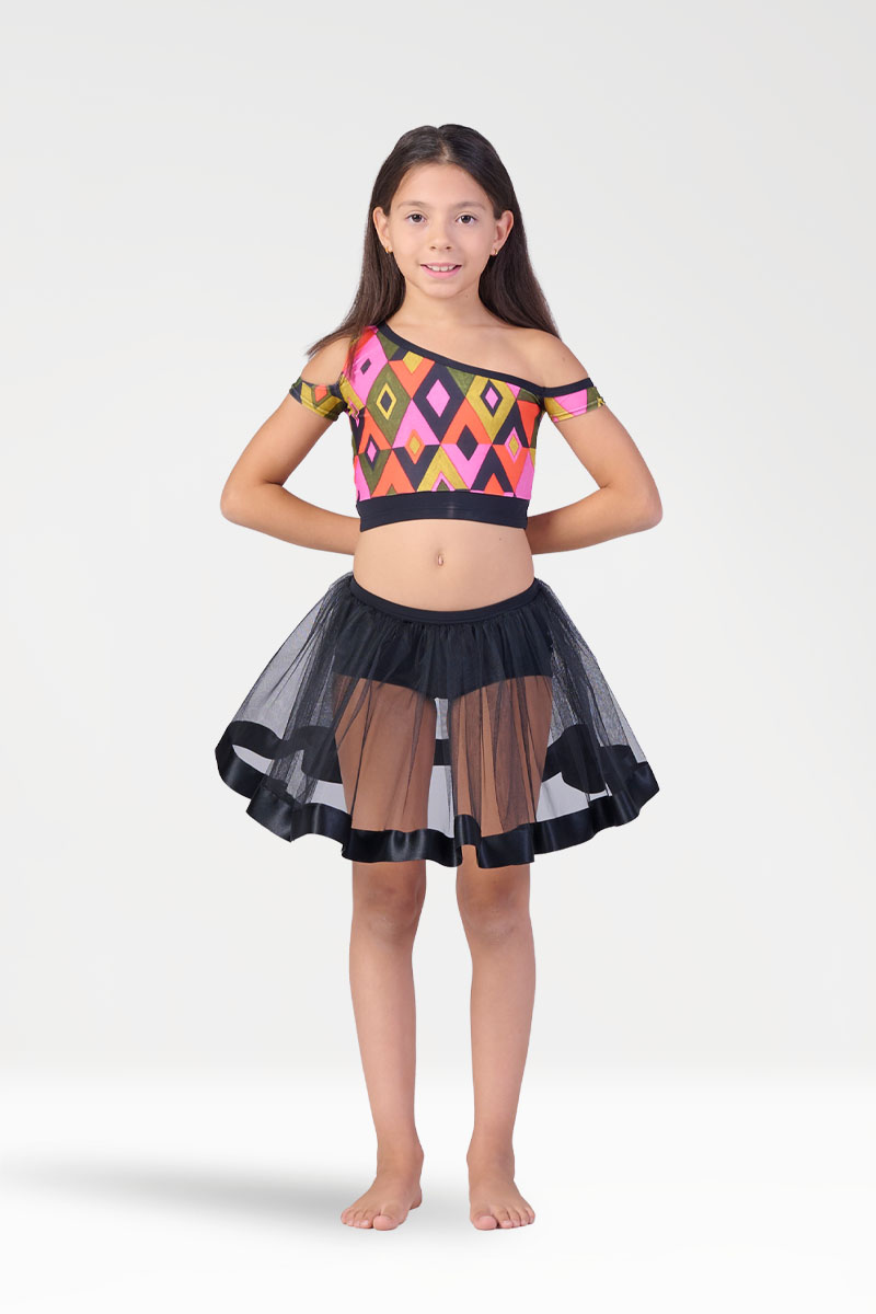 Short con Gonna Trasparente