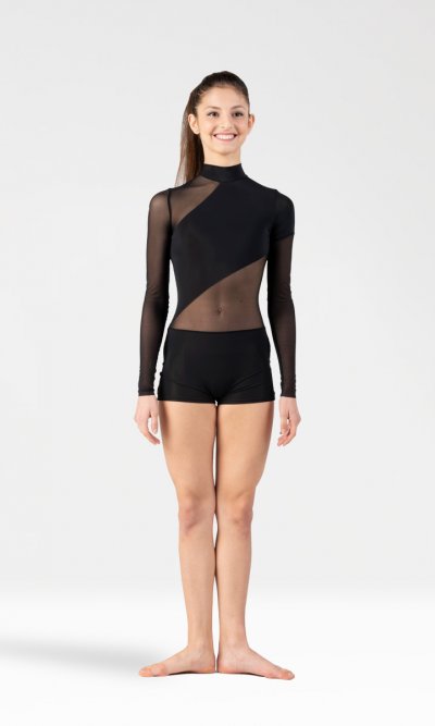 Tuta Short con Manica e Inserto in Rete