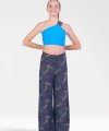 Top Monospalla con Fascia Glitterata