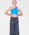 Top Monospalla con Fascia Glitterata