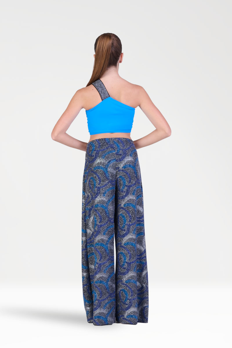 Top Monospalla con Fascia Glitterata